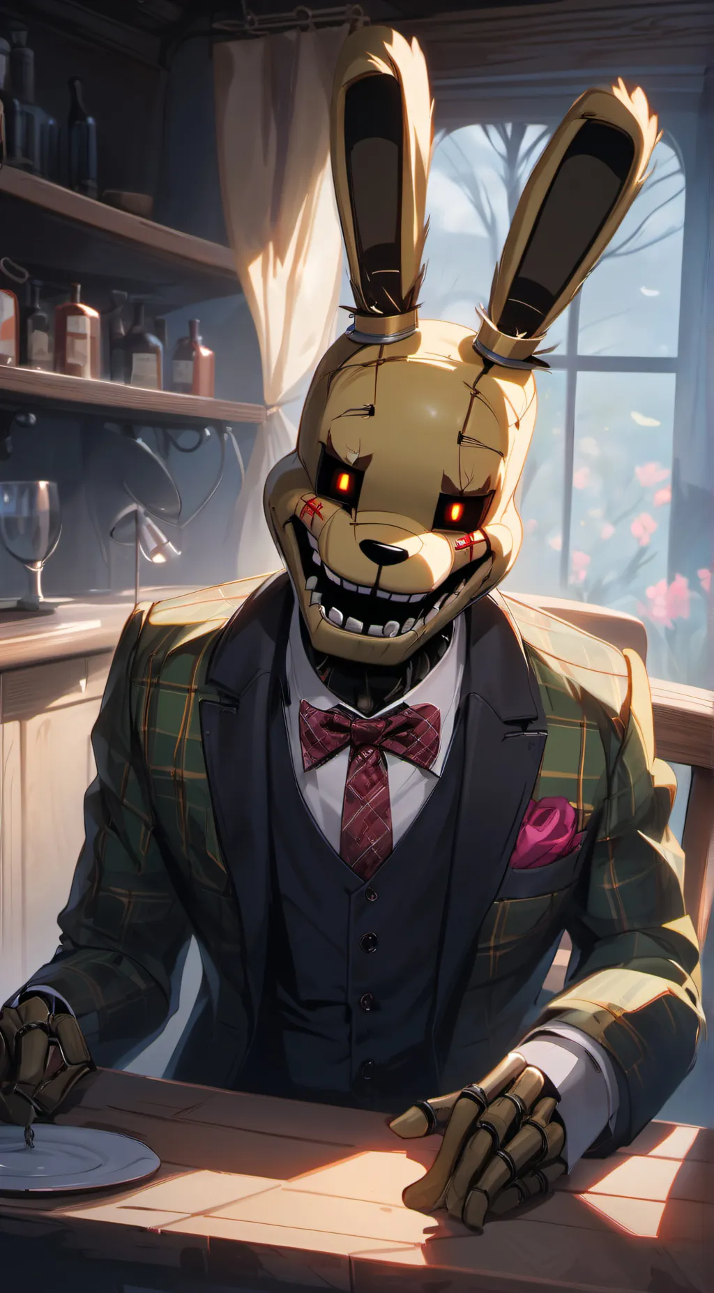 ai character: springtrap  background