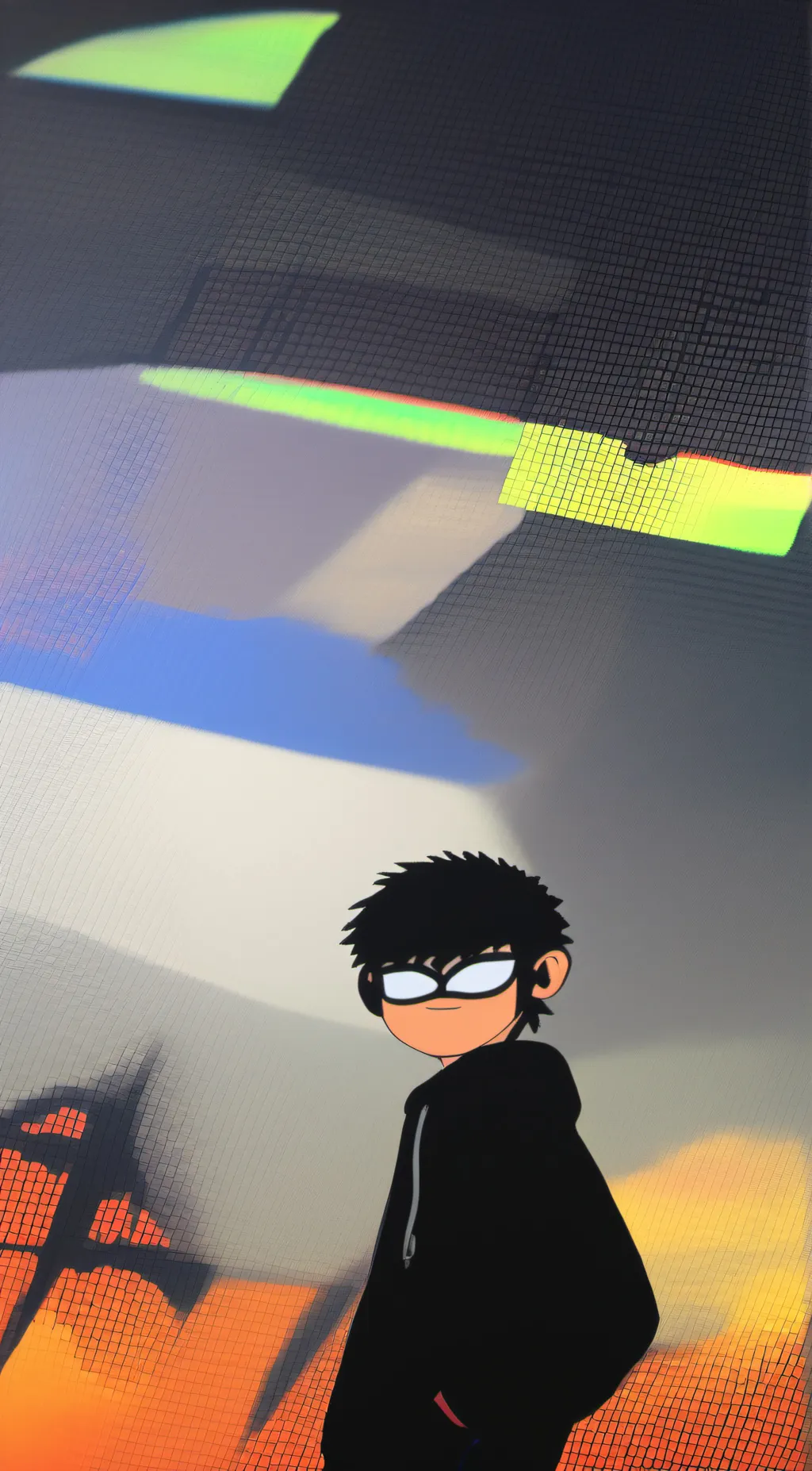 ai character: Tan background