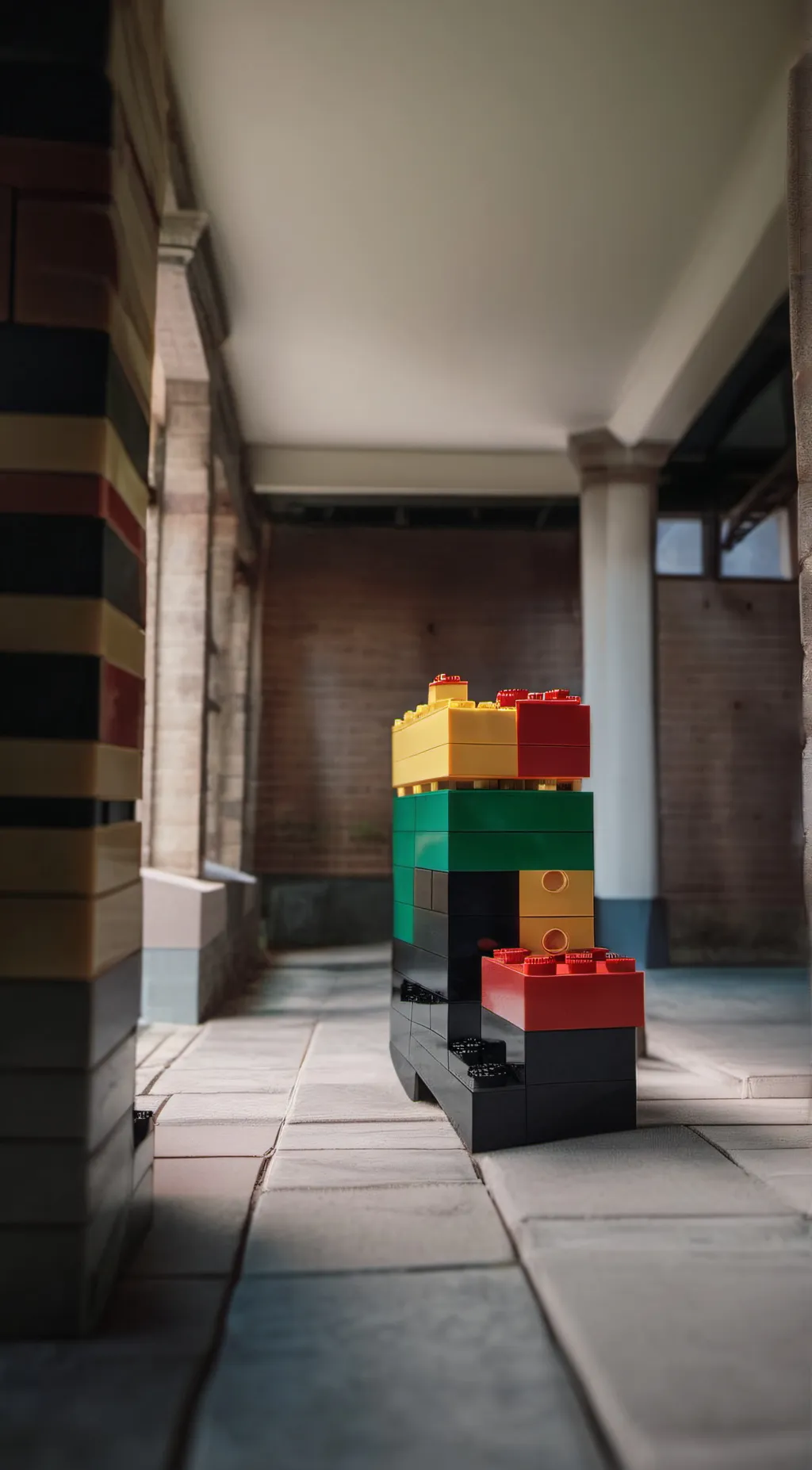 ai character: Lego background