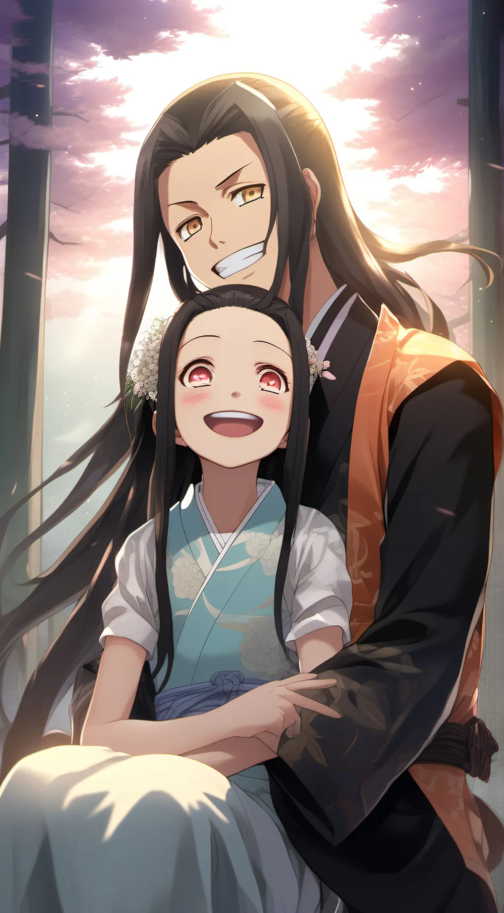 ai character: nezuko-chan~! background