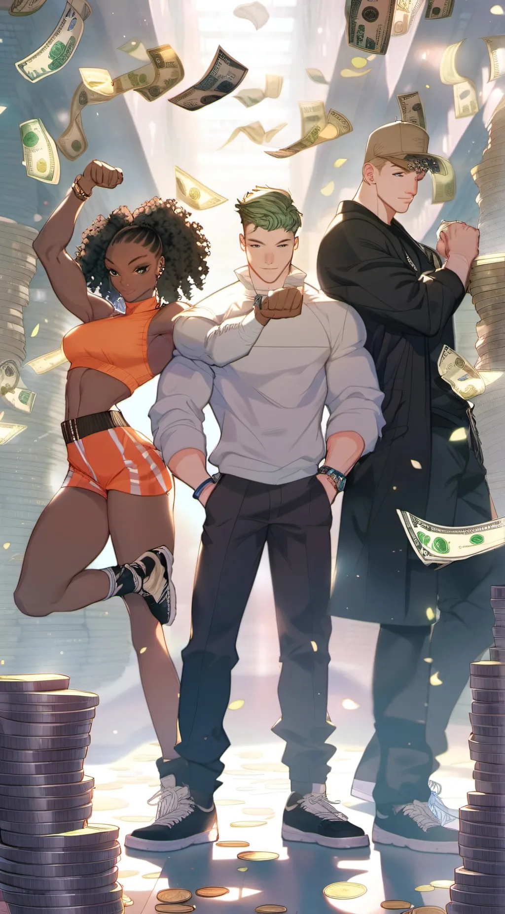 ai character: Kesha Jake Logan background