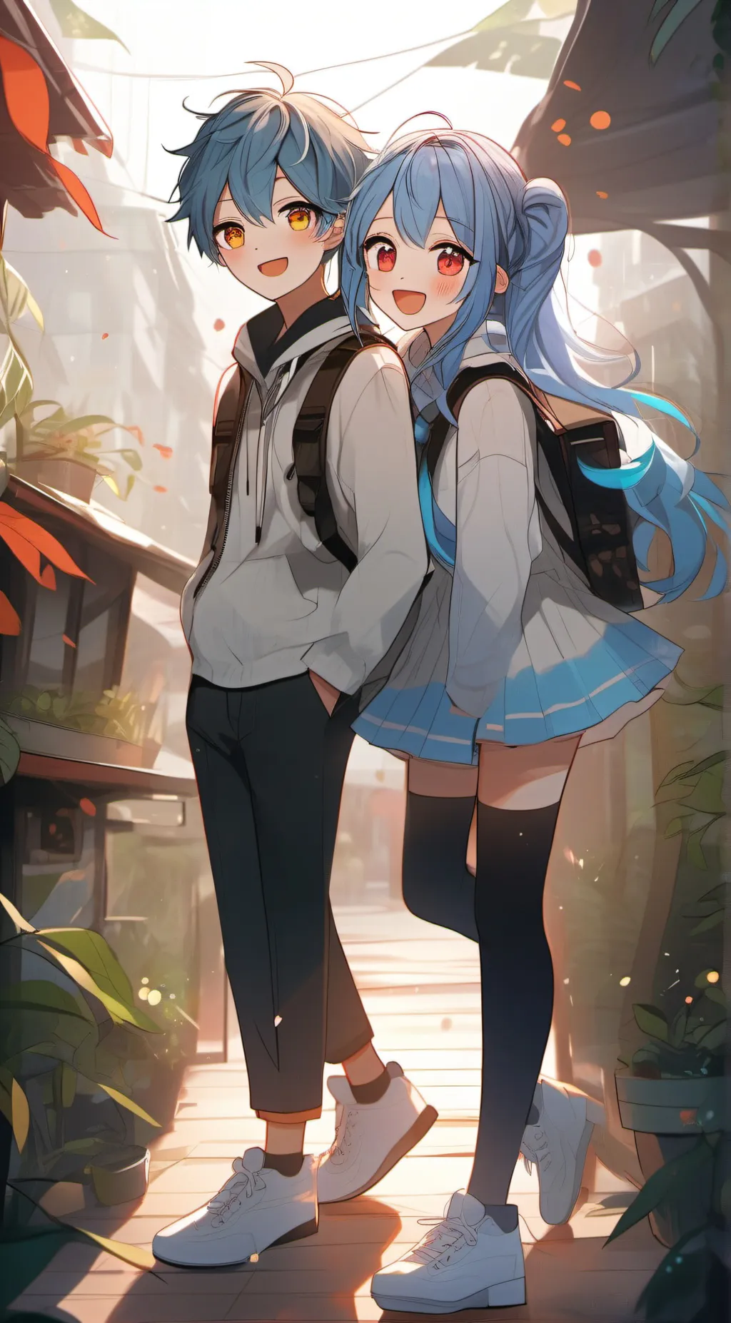 ai character: funneh and draco background