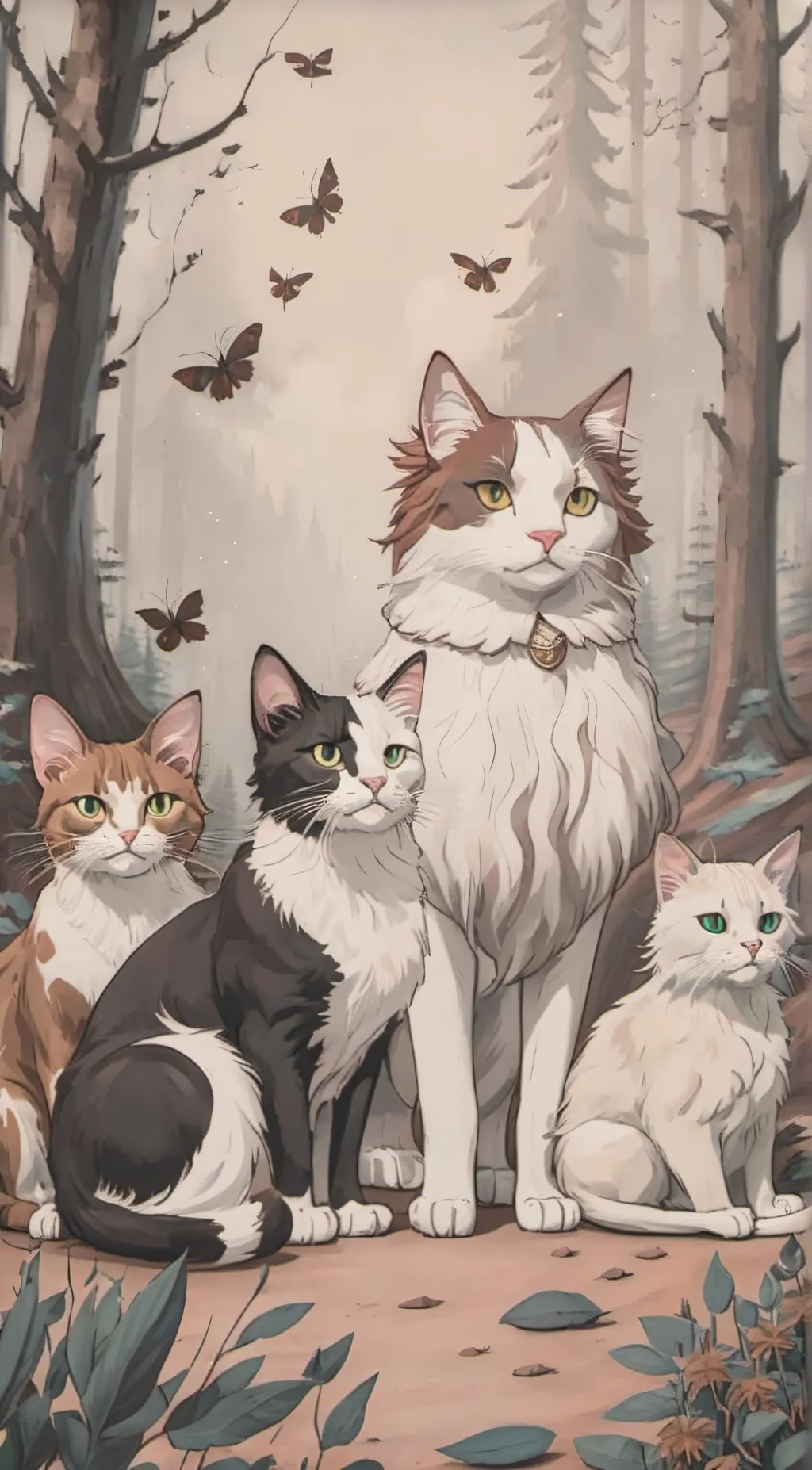 ai character: ❄️Snowfall❄️ background