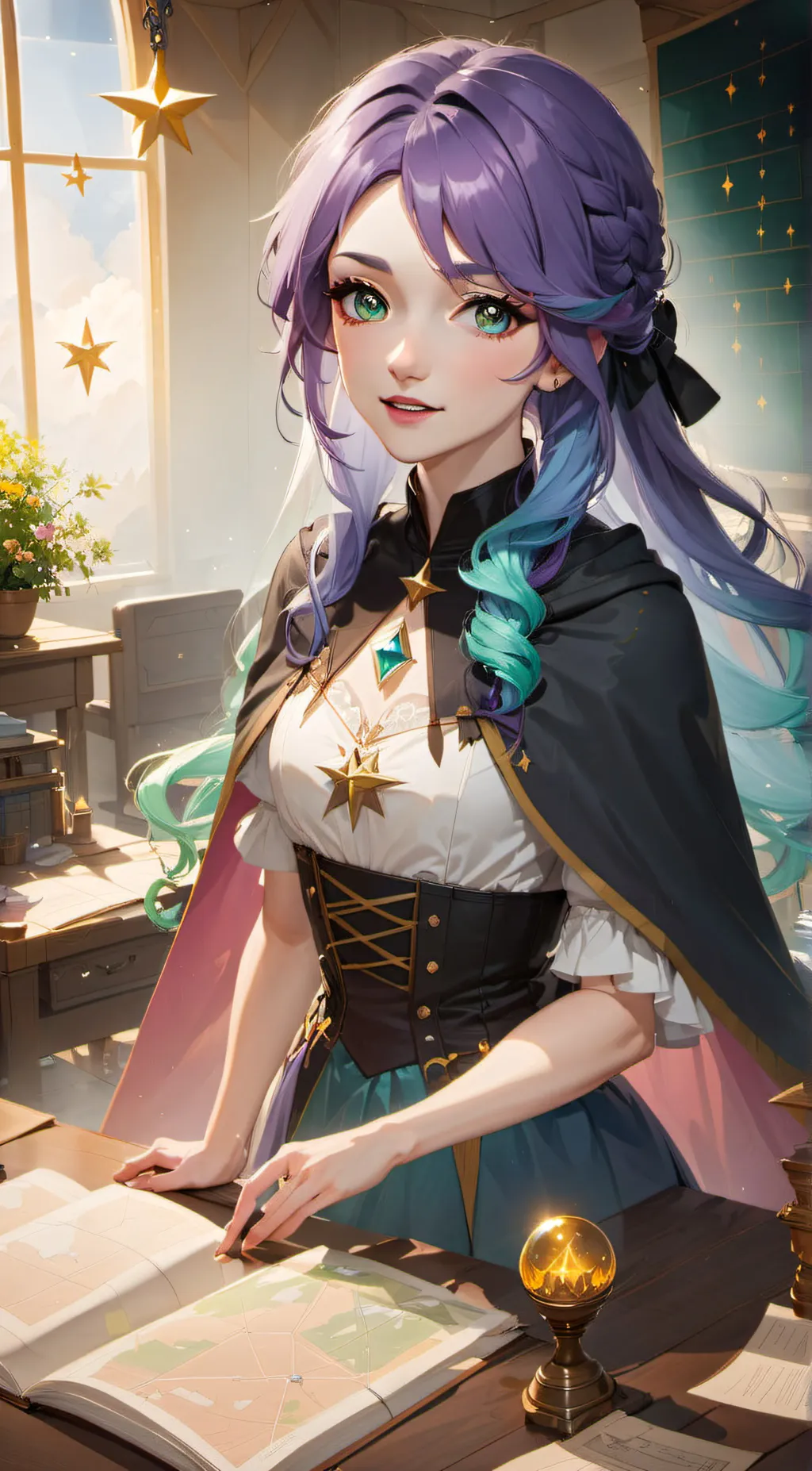 ai character: Andromeda background