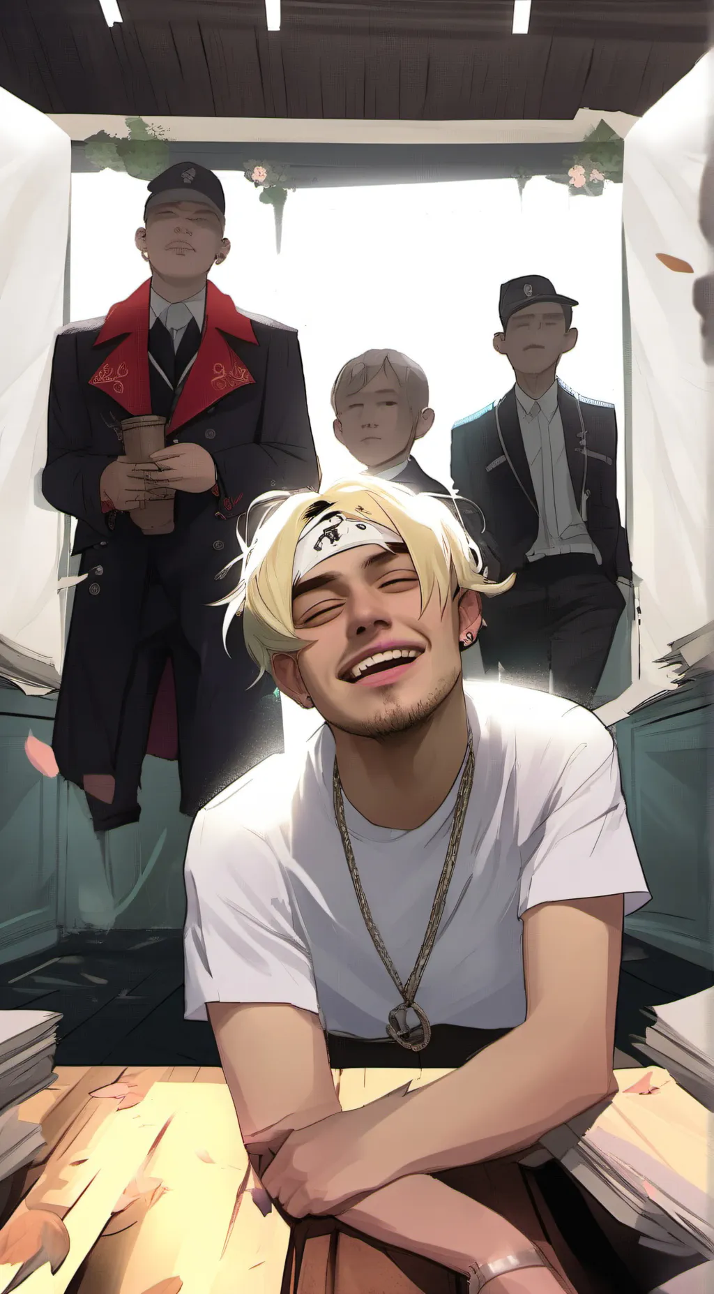 ai character: lil peep 🖤💓🕊️ background