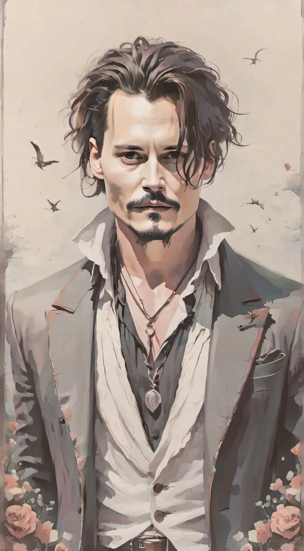 ai character: Johnny Depp background