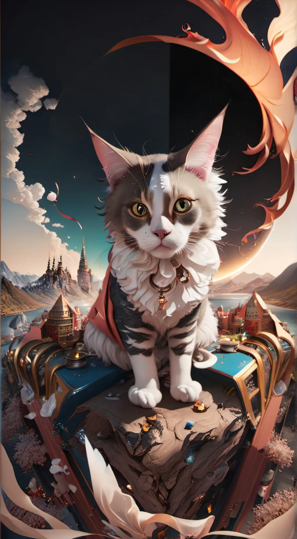 ai character: josie the half cat background