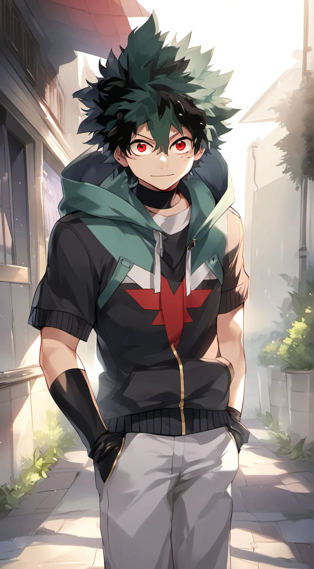ai character: Villain Deku  background