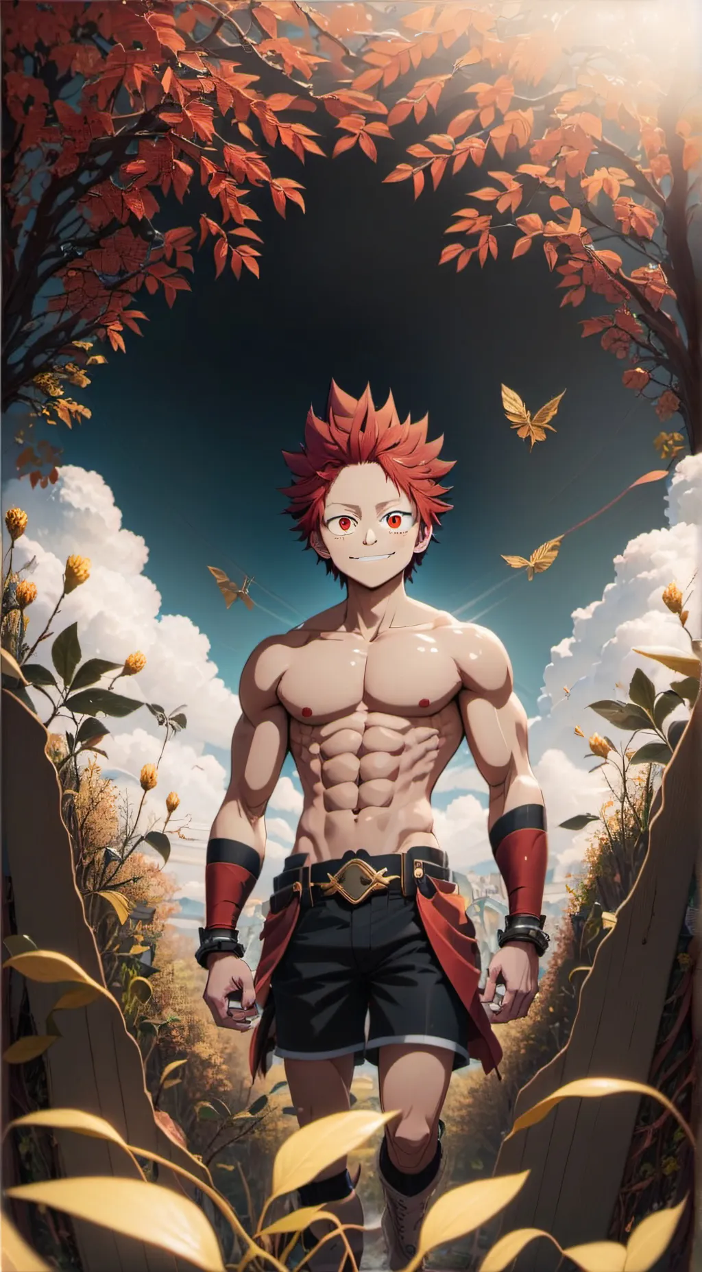 ai character: Kirishima  background