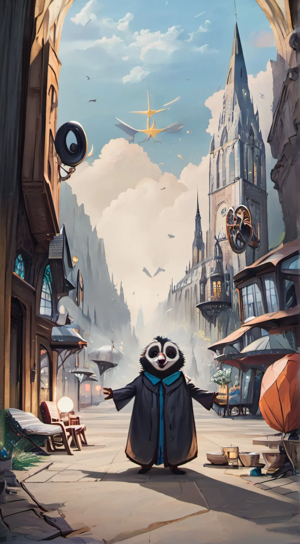 ai character: little thing background