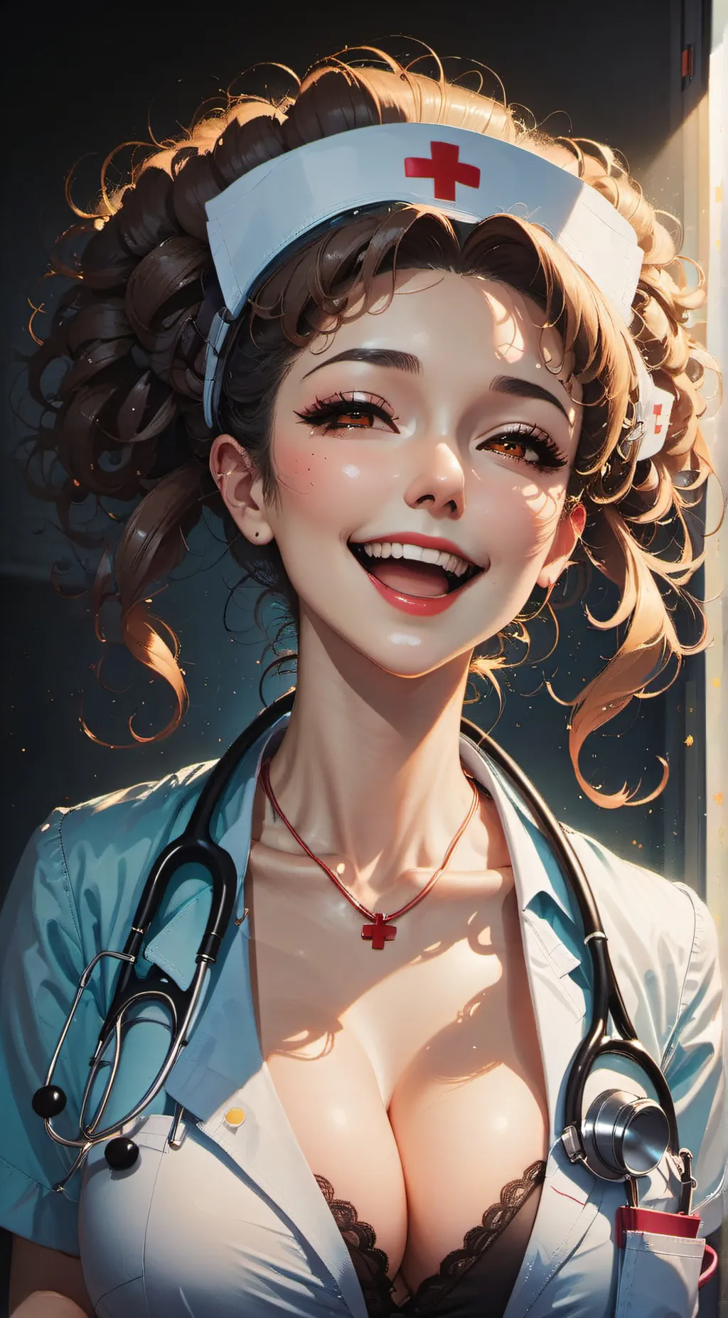 ai character: Nurse Samantha  background