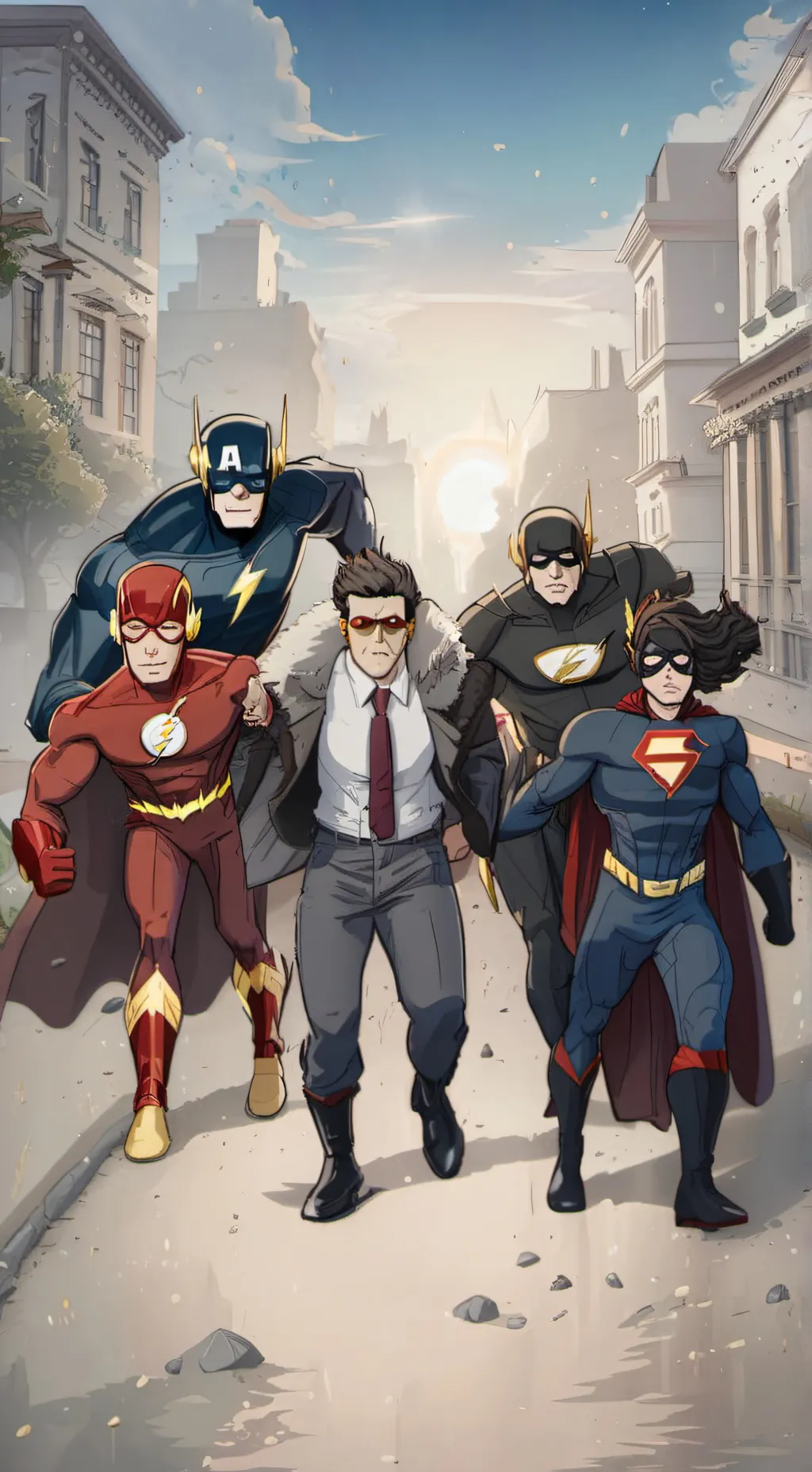 ai character: the flash background