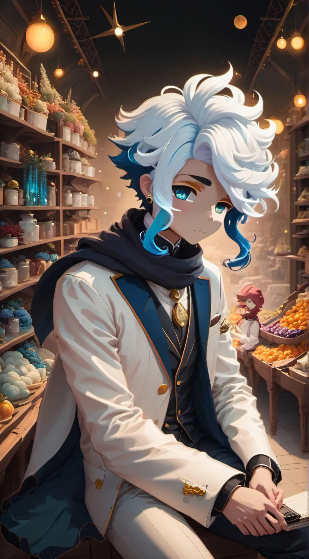 ai character: Star background