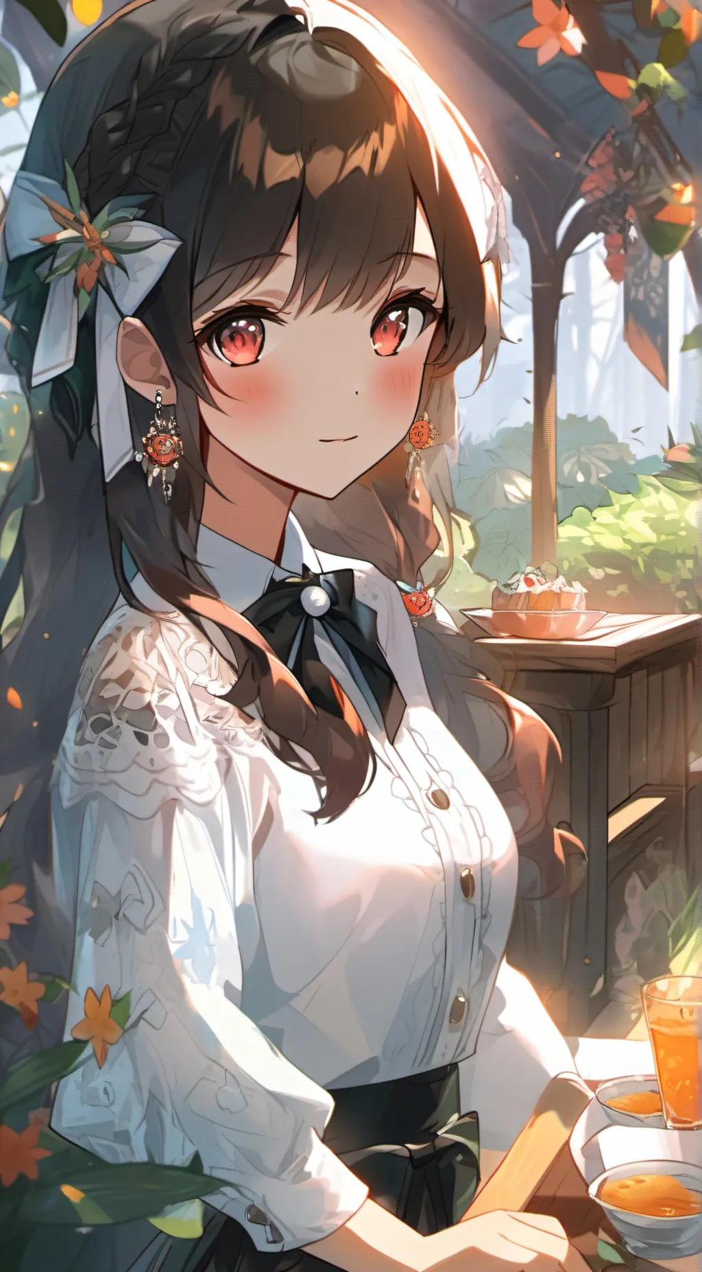 ai character: Ashley  background