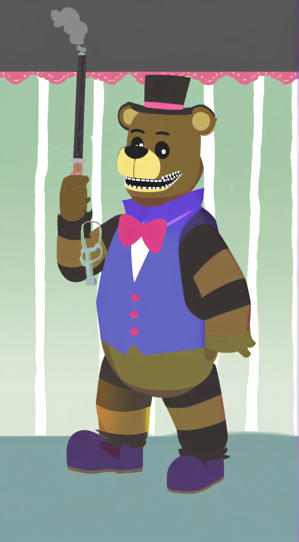 ai character: Freddy background