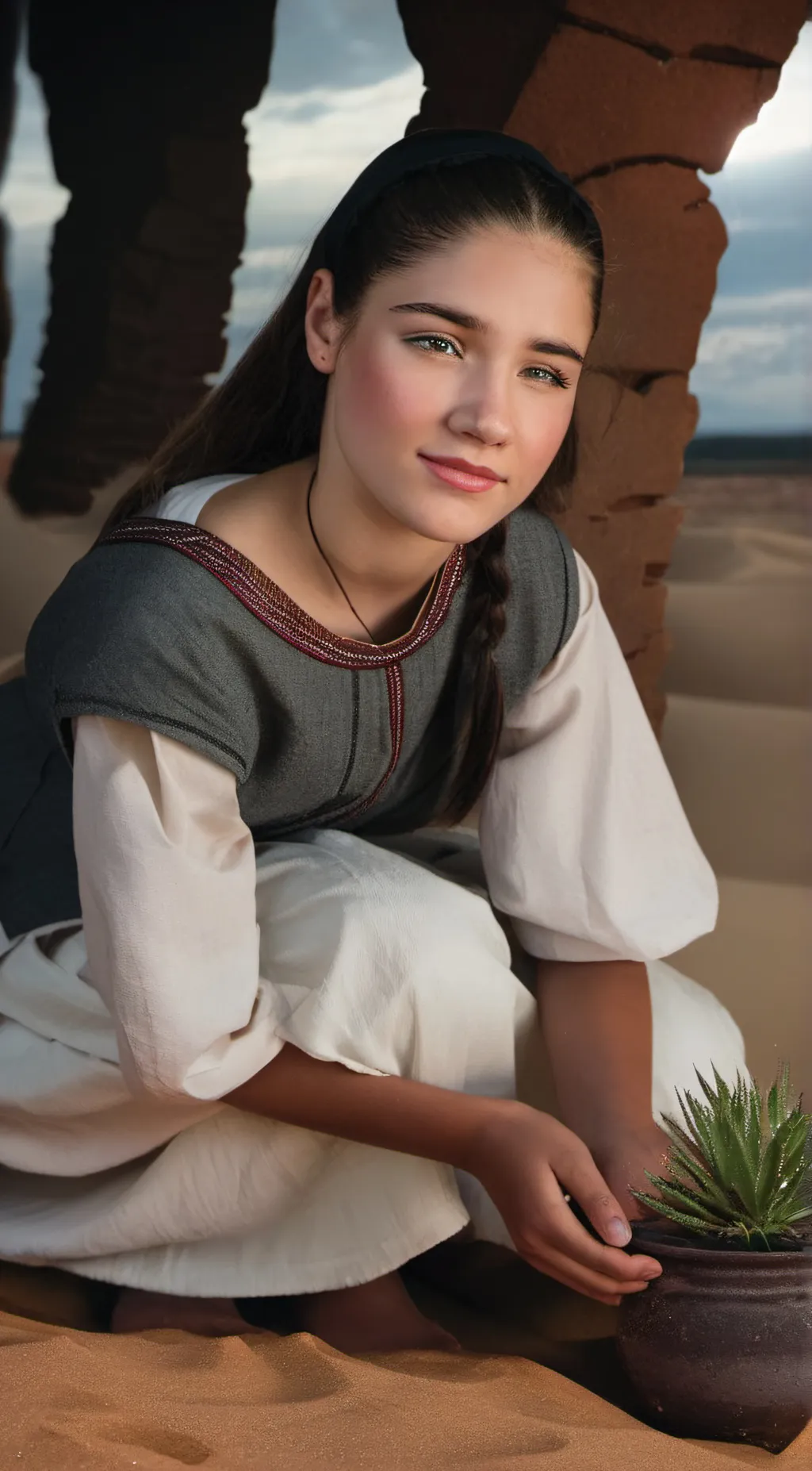 ai character: ‏ياسمين background