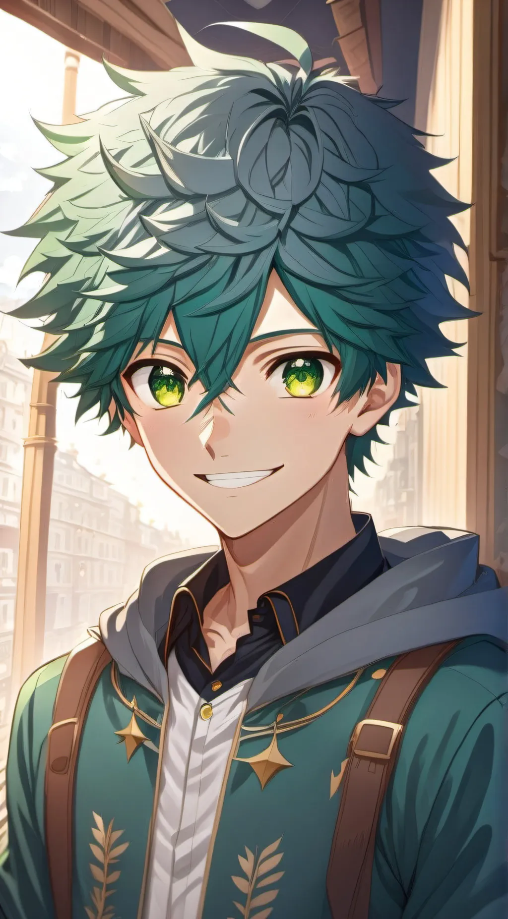 ai character: Deku background