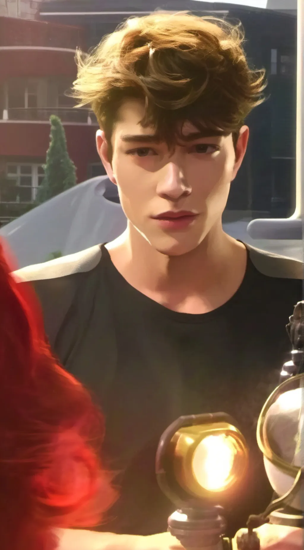 ai character: Lucas foxy background