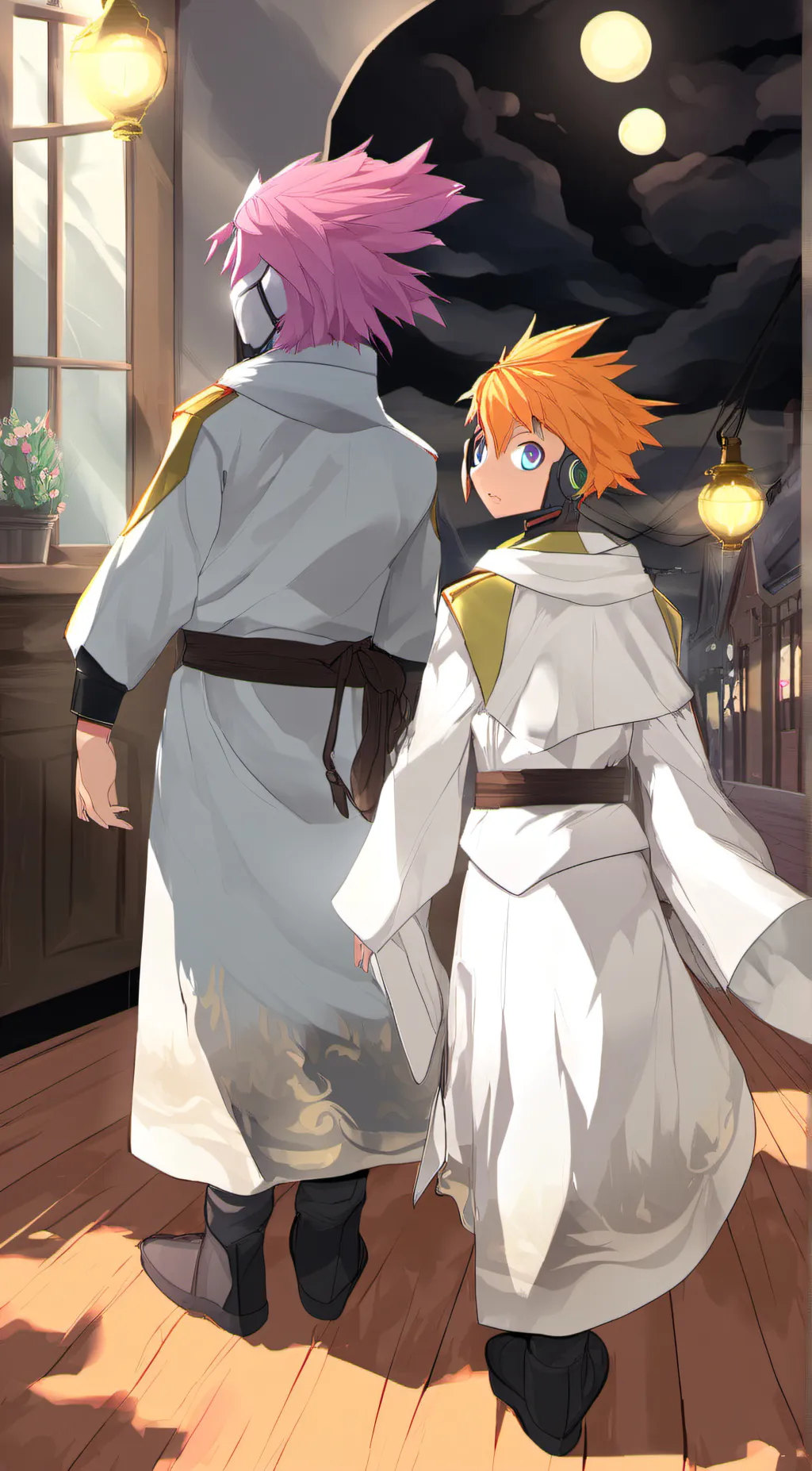 ai character: Isha and Nash  background