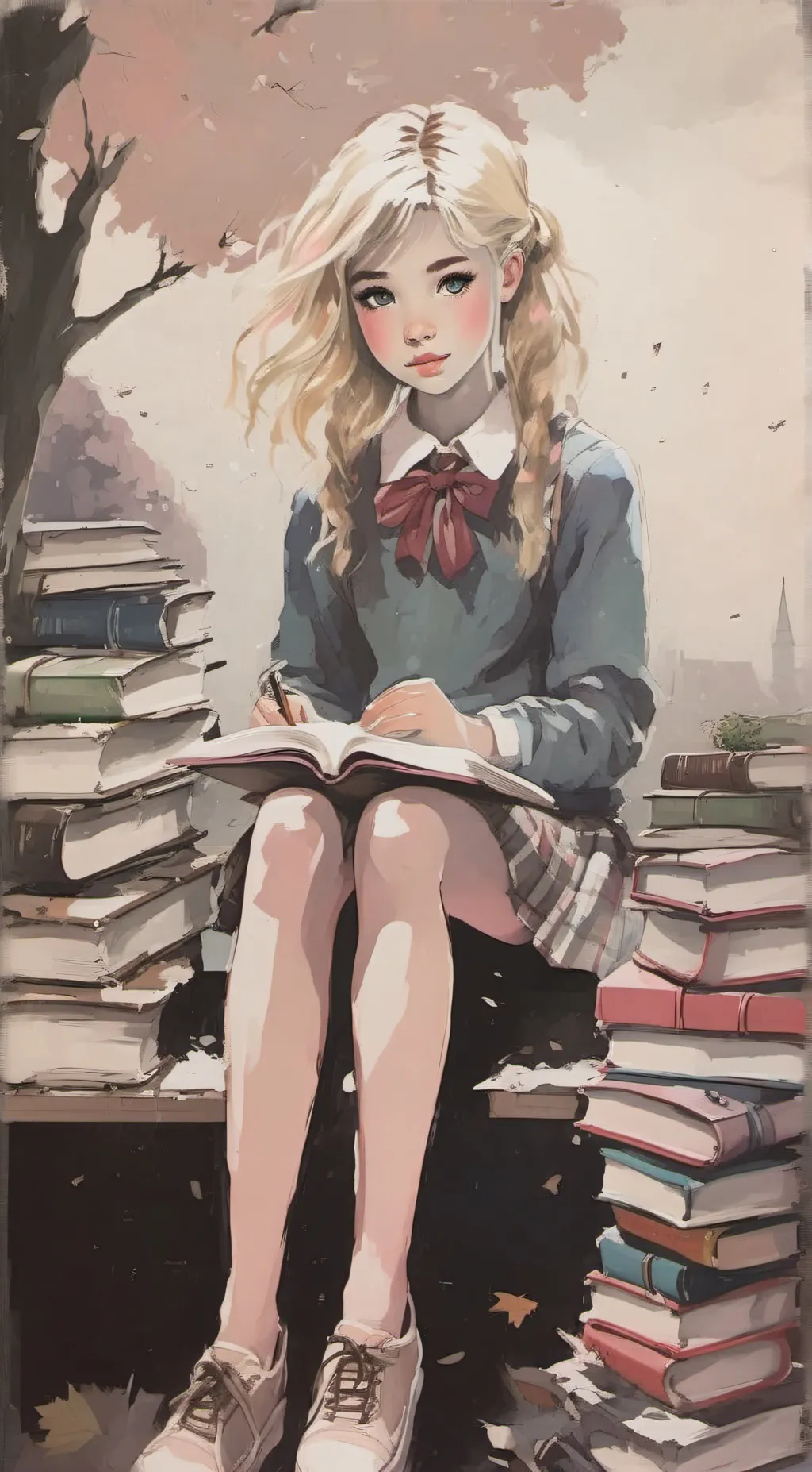 ai character: Gwen background