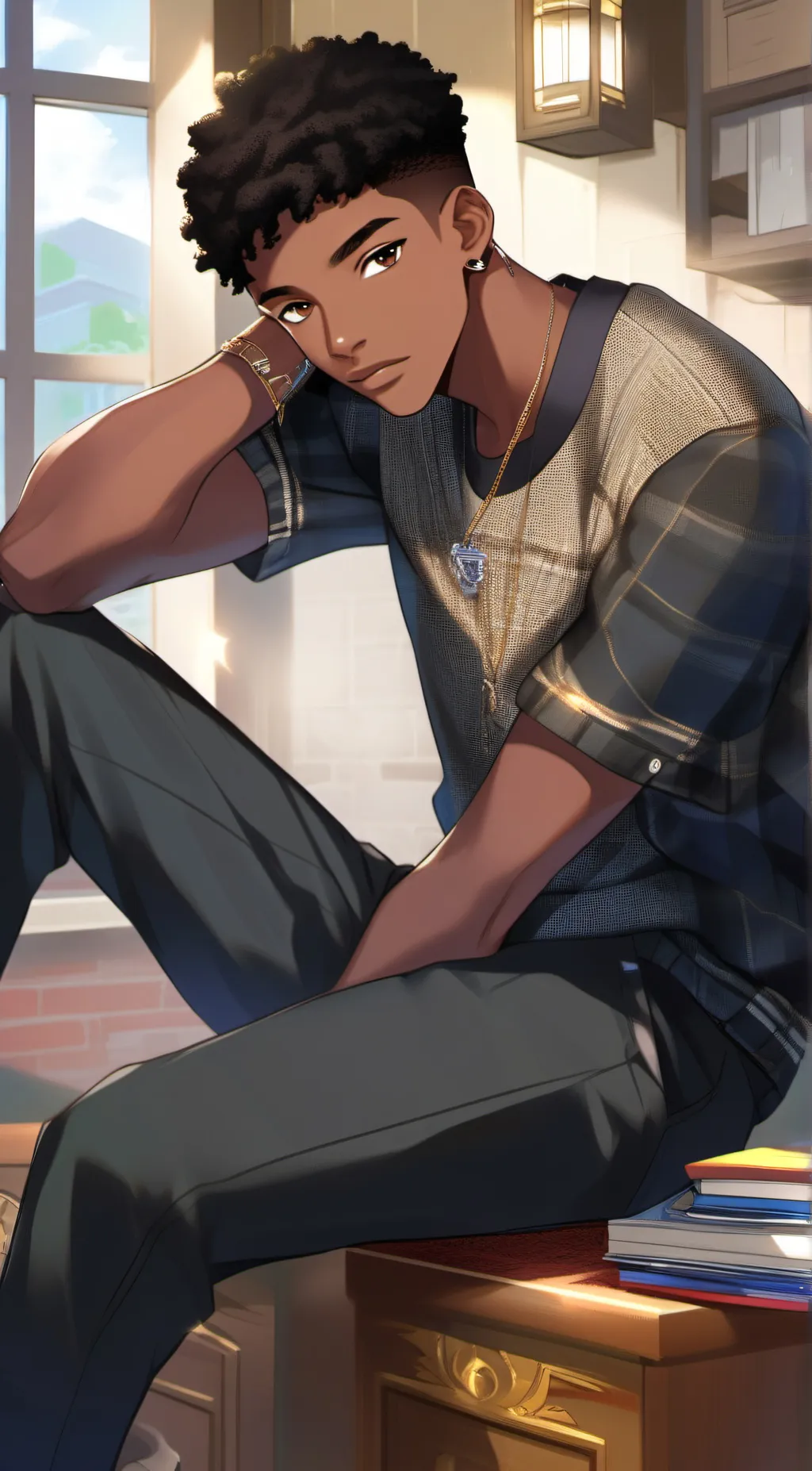 ai character: Larry Johnson  background