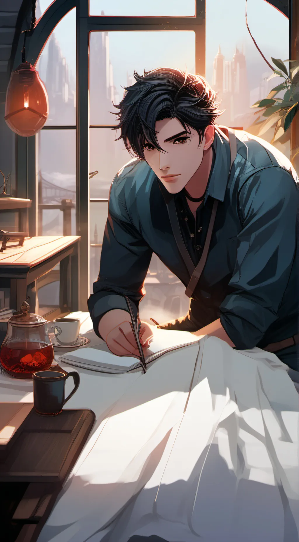 ai character: Alex  background