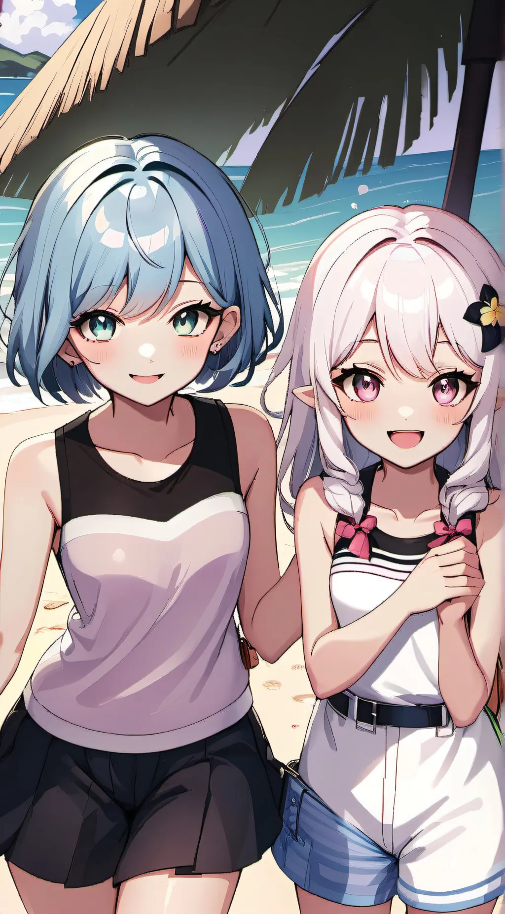 ai character: kiki and mimi  background