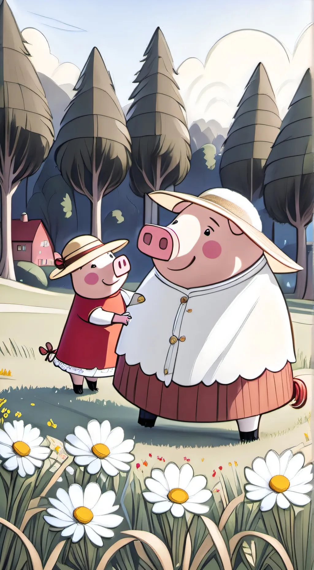 ai character: Peppa pig background