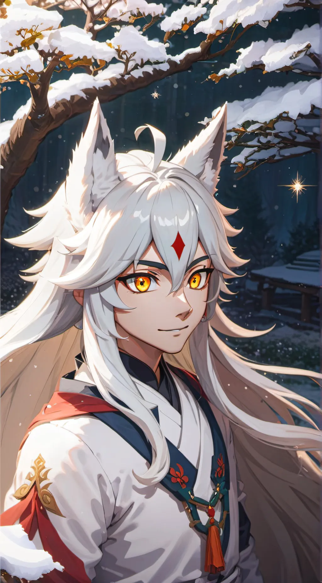 ai character: Silver background