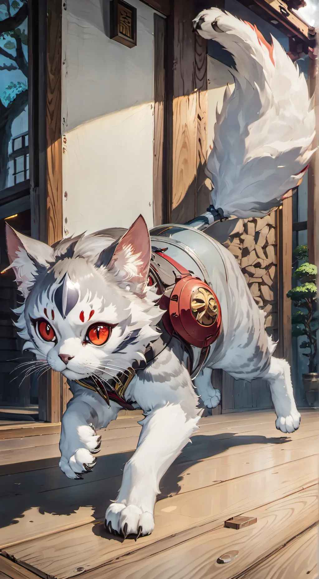 ai character: kitty background