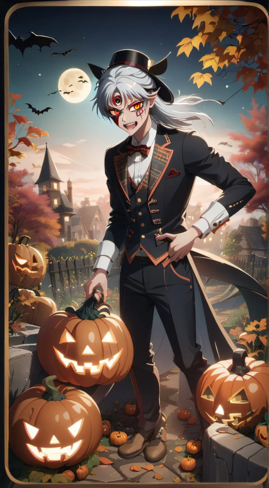 ai character: Damien  background