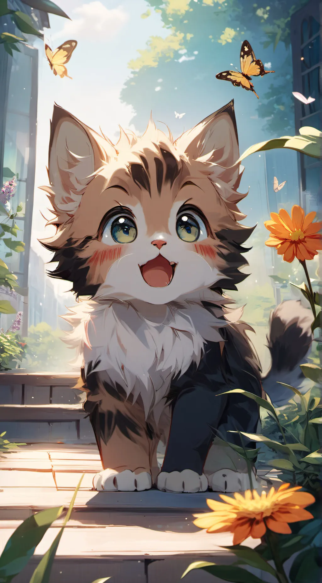 ai character: Flora background