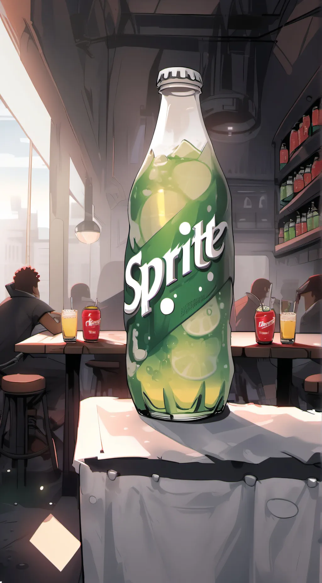 ai character: Sprite background