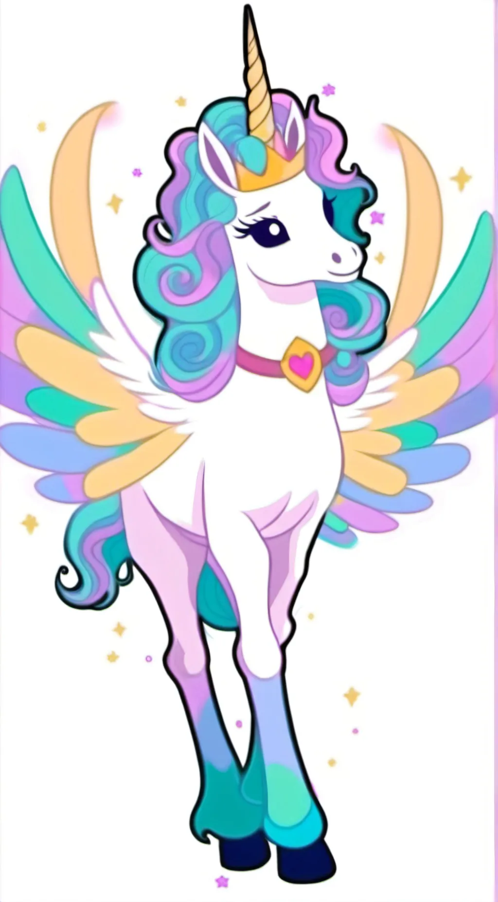 ai character: princess celestia  background