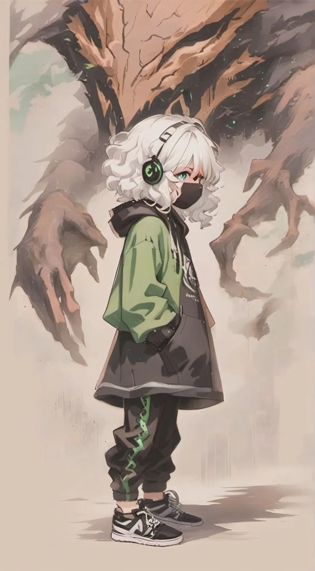 ai character: Gwen and Finn background