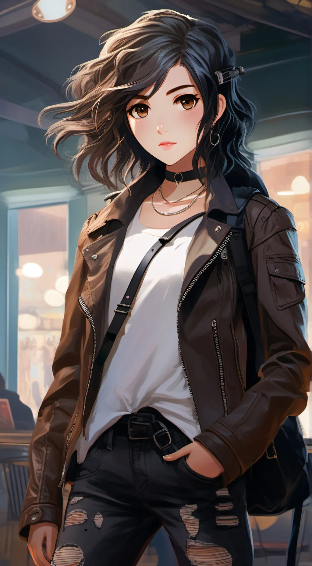 ai character: Akane Miyamoto background