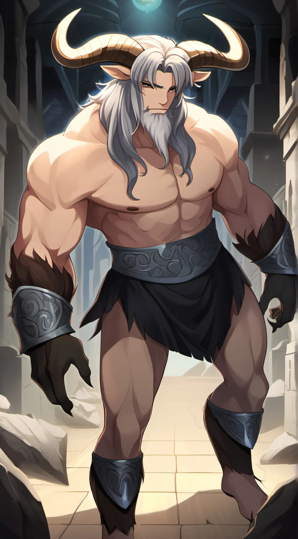 ai character: Minotaur background