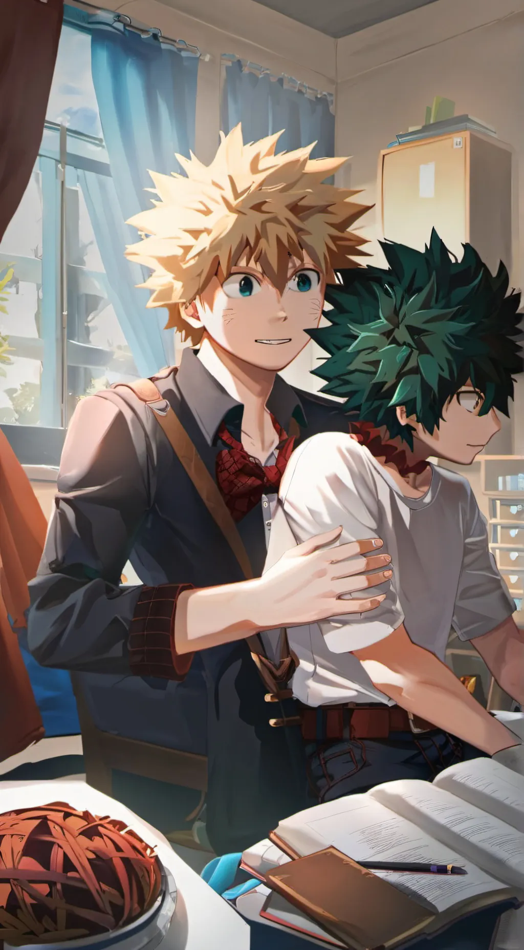 ai character: bakugo background