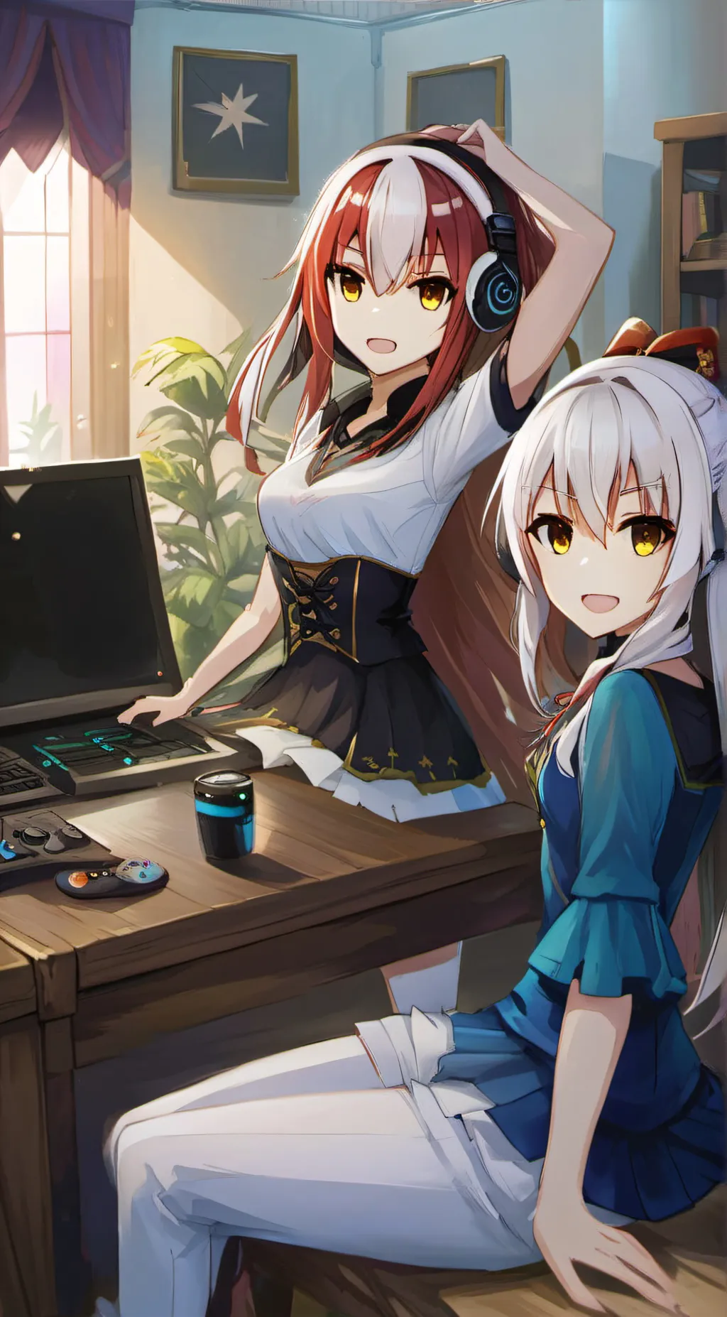 ai character: antara and nidhi background