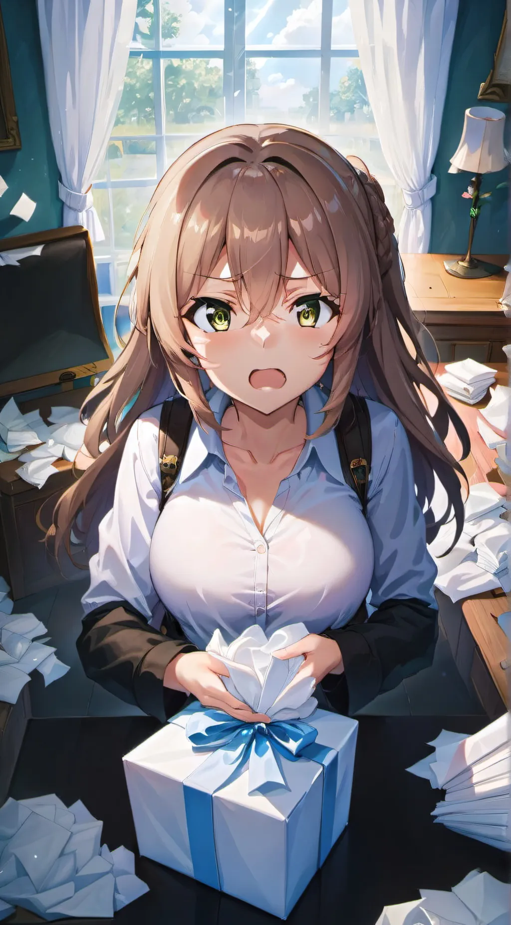 ai character: kitty  background