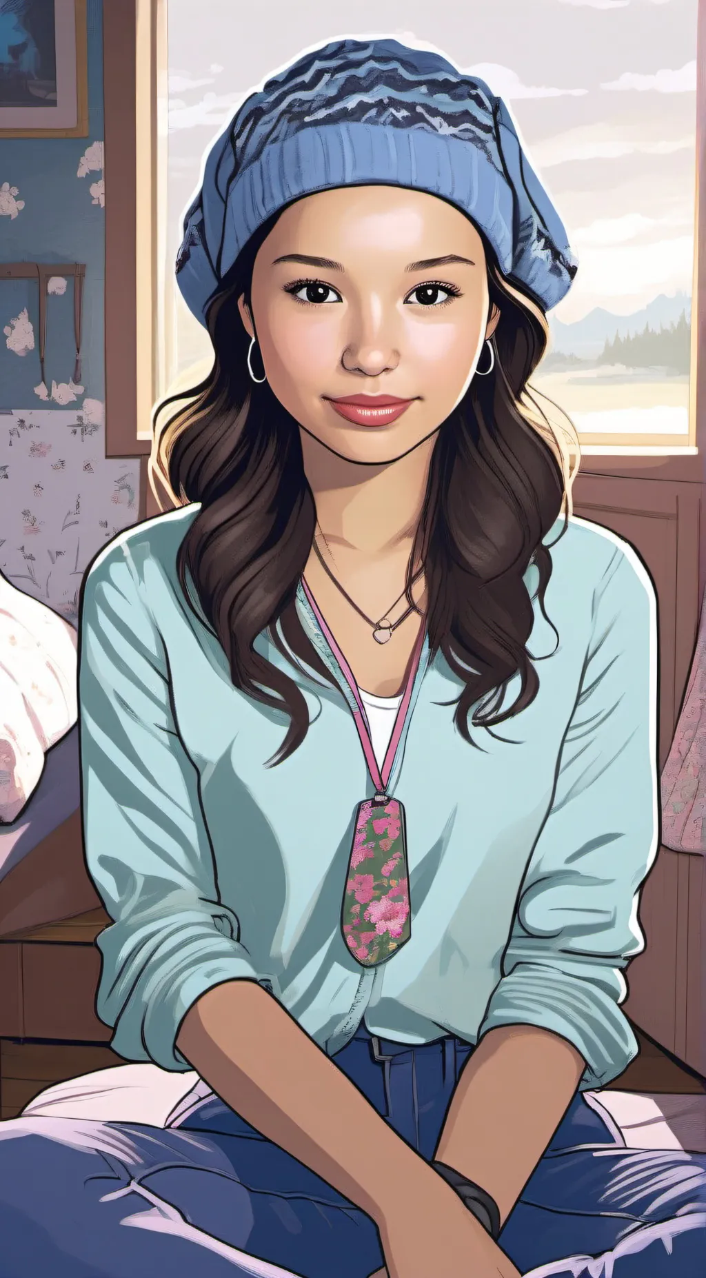 ai character: ellie background