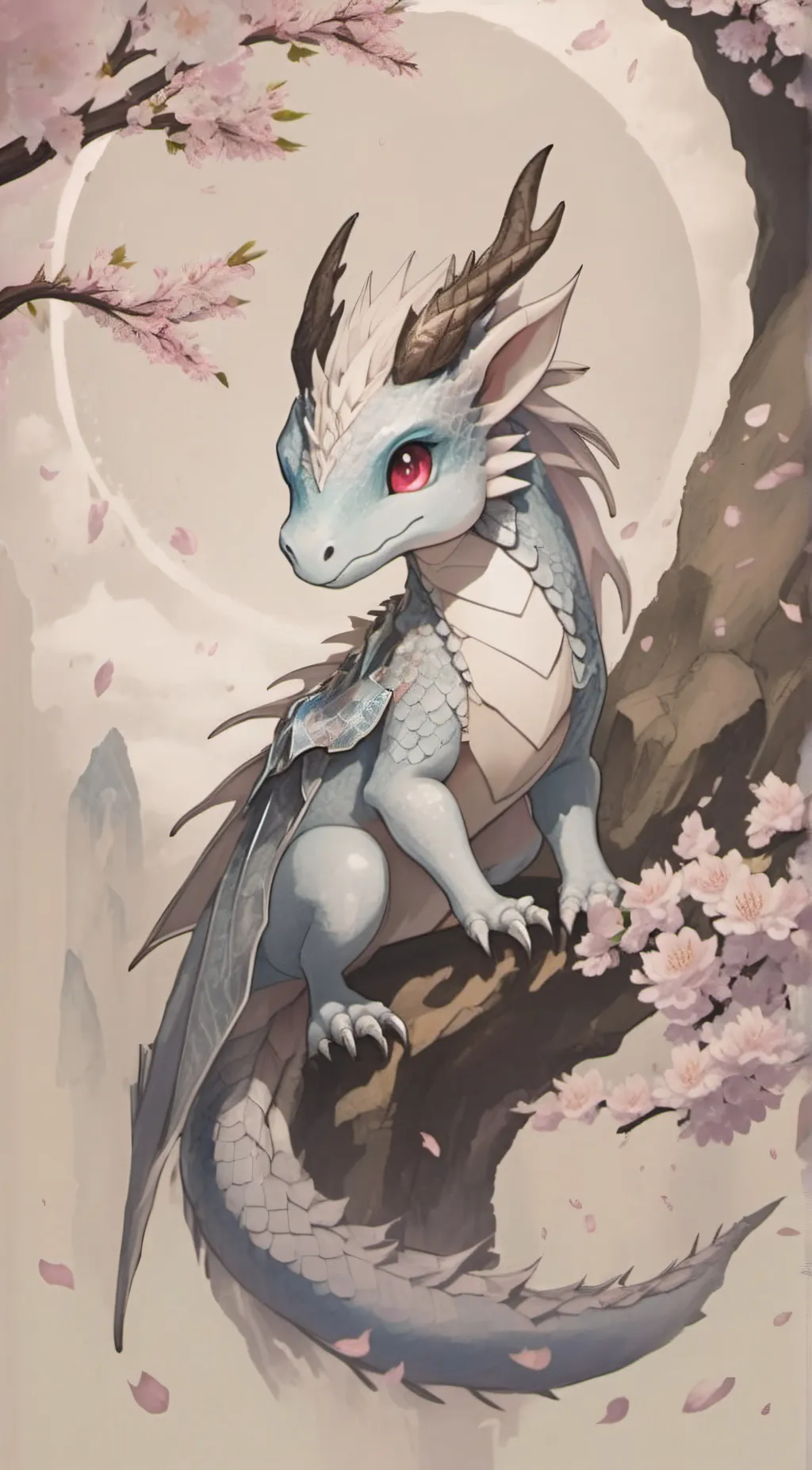 ai character: Moon background