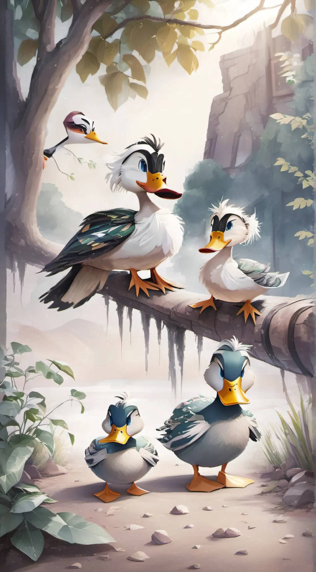 ai character: the mallards  background