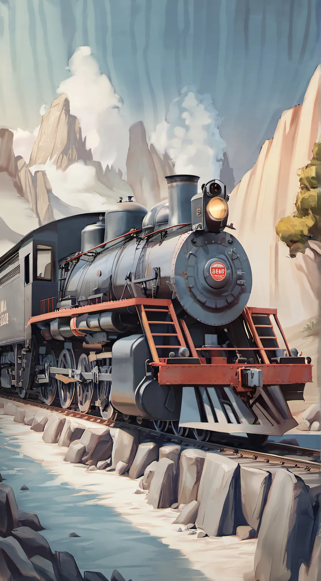 ai character: Locomotive  background