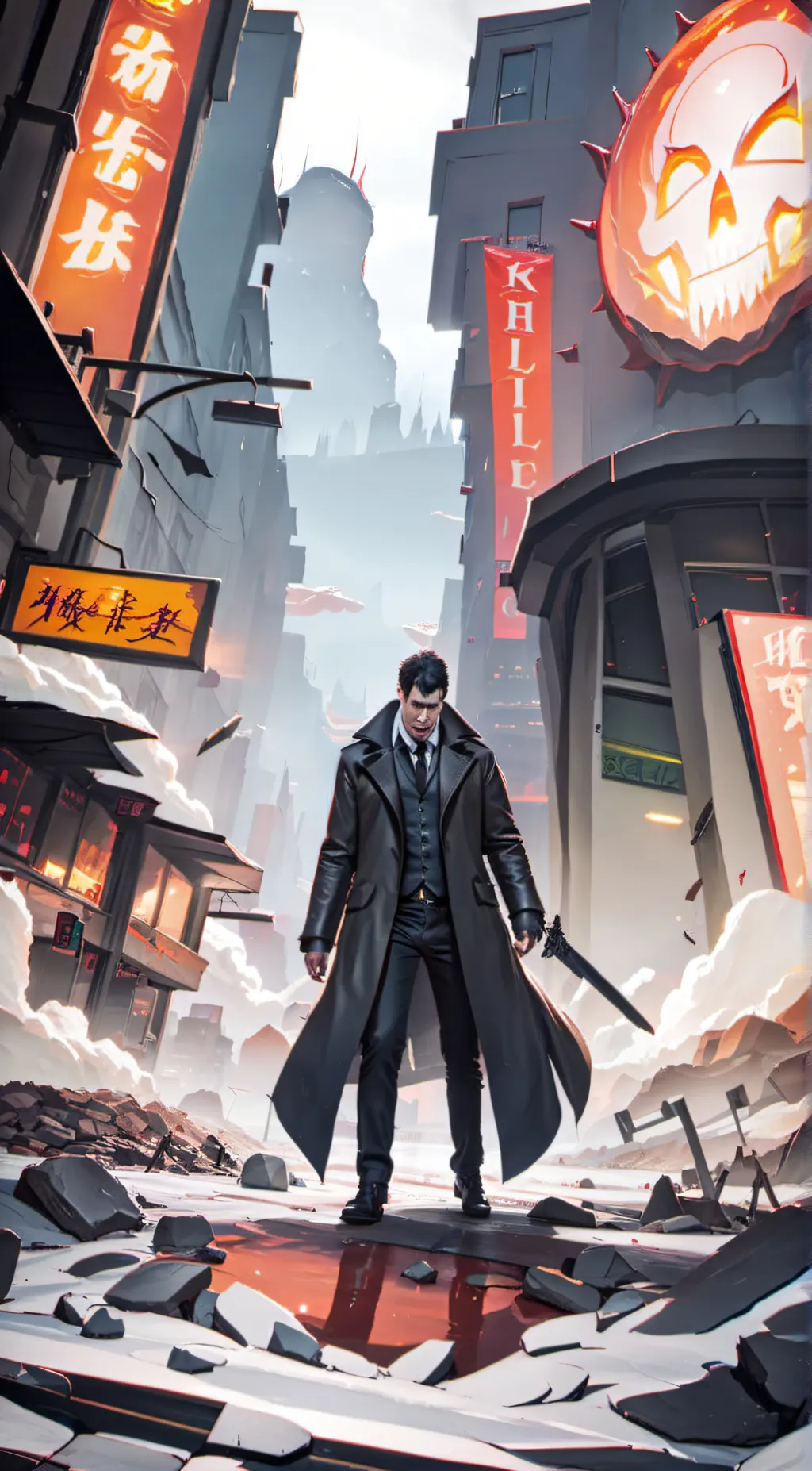 ai character: hell background