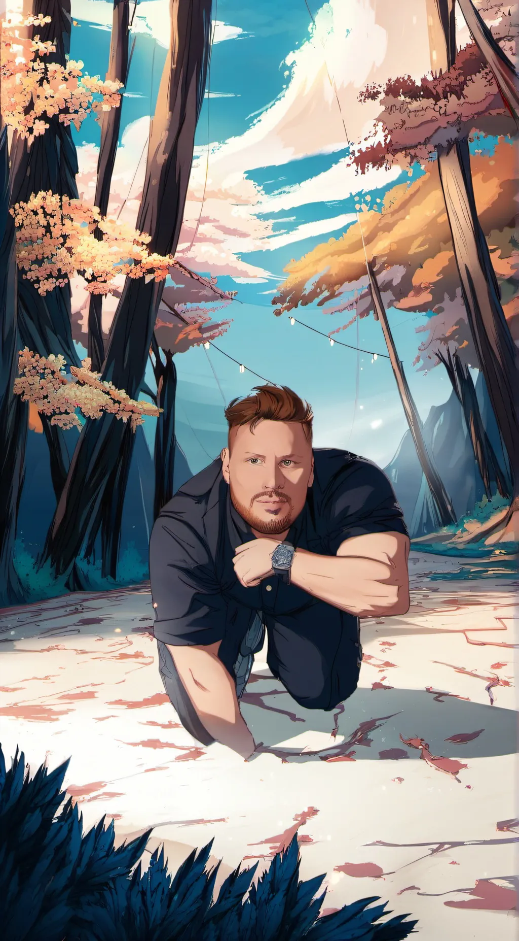 ai character: BRYON  background