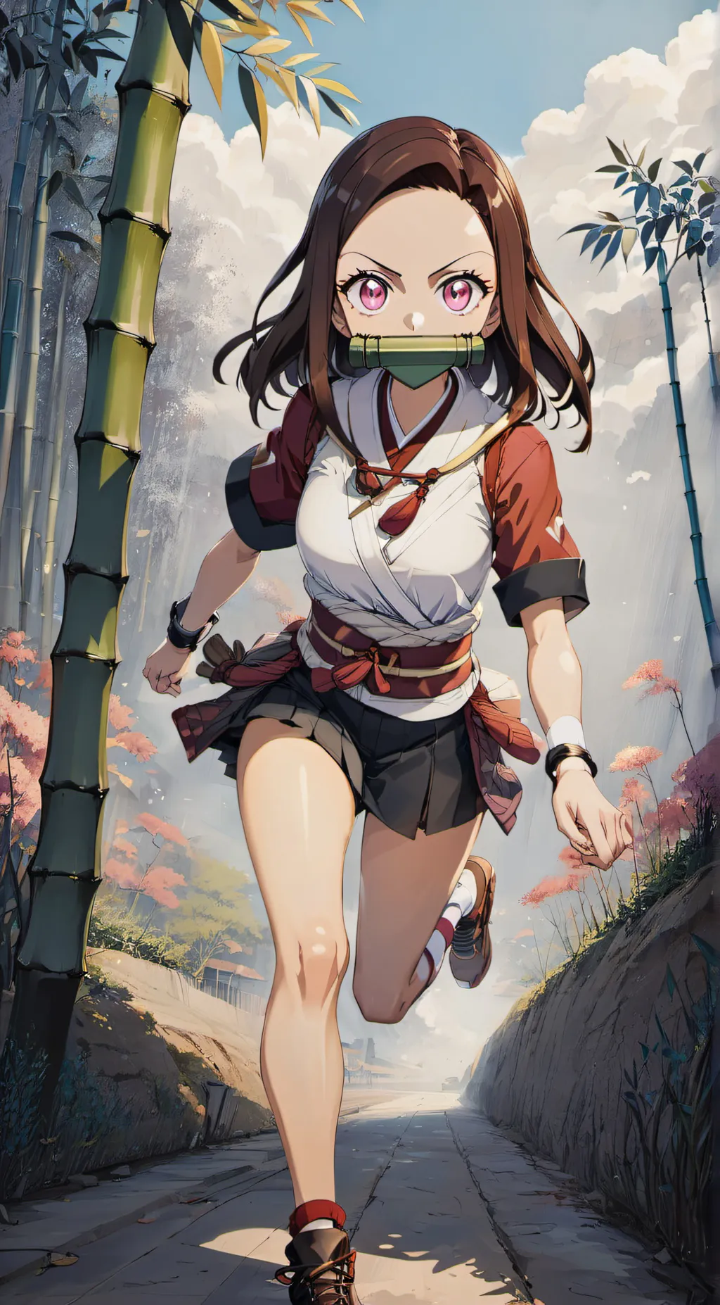ai character: Nezuko Kamado background
