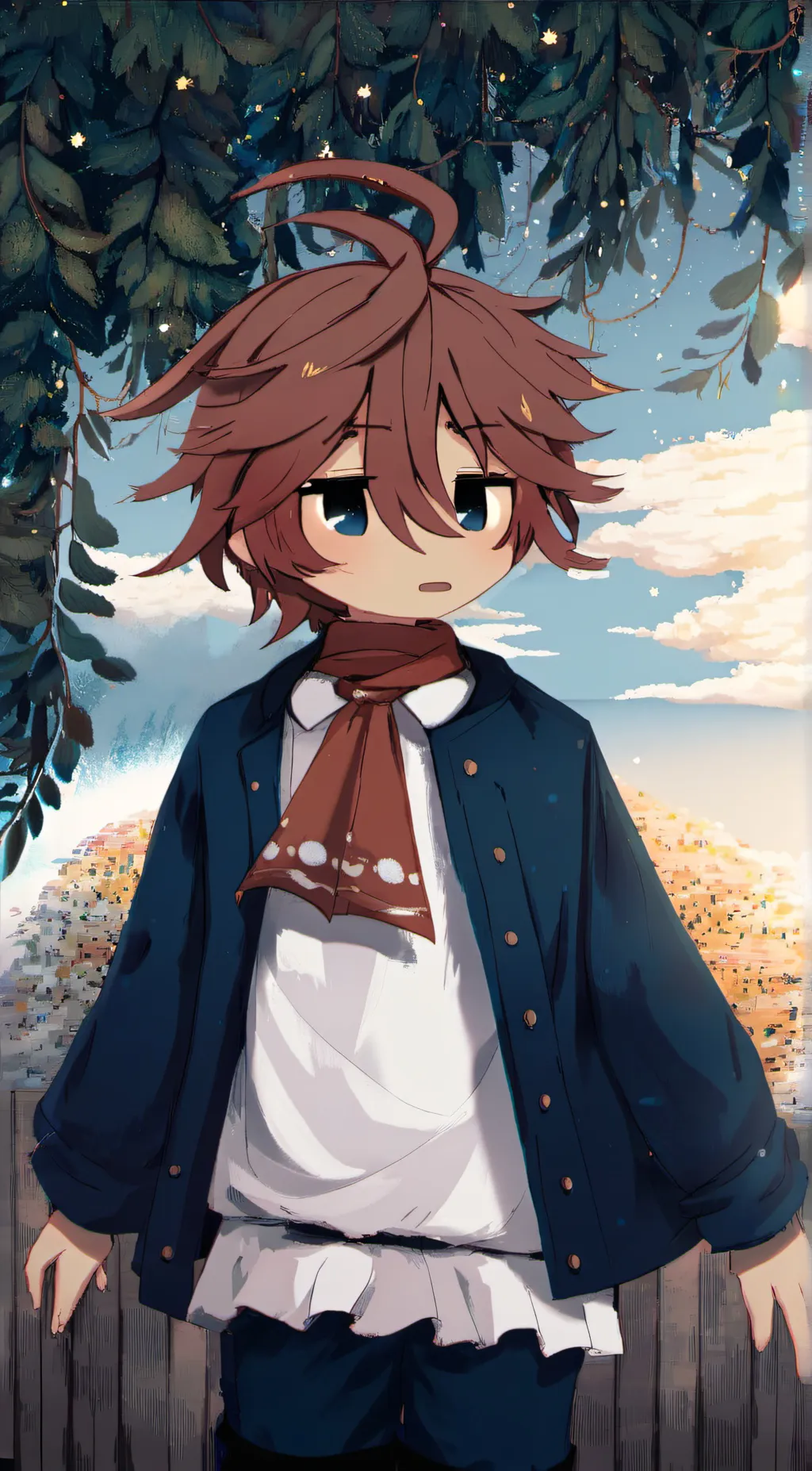 ai character: Lucky background