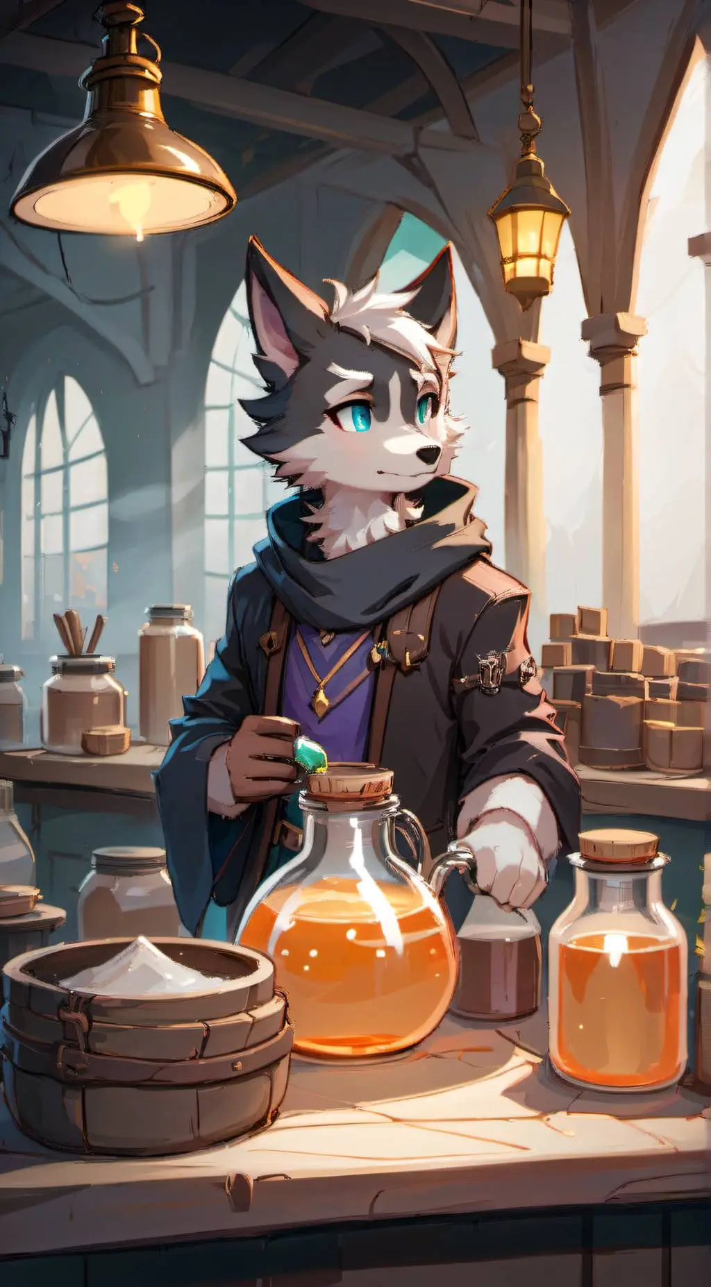 ai character: Furry background