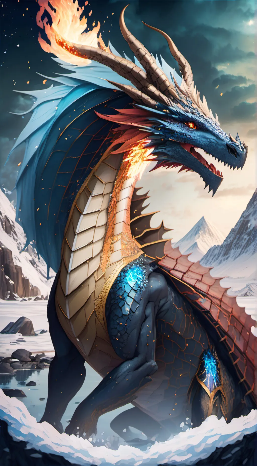 ai character: Sapphire background